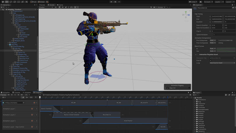 Animation Rigging Unity 2019 3