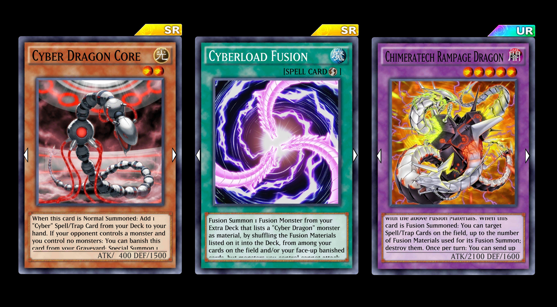 Cyber Dragon deck core cards