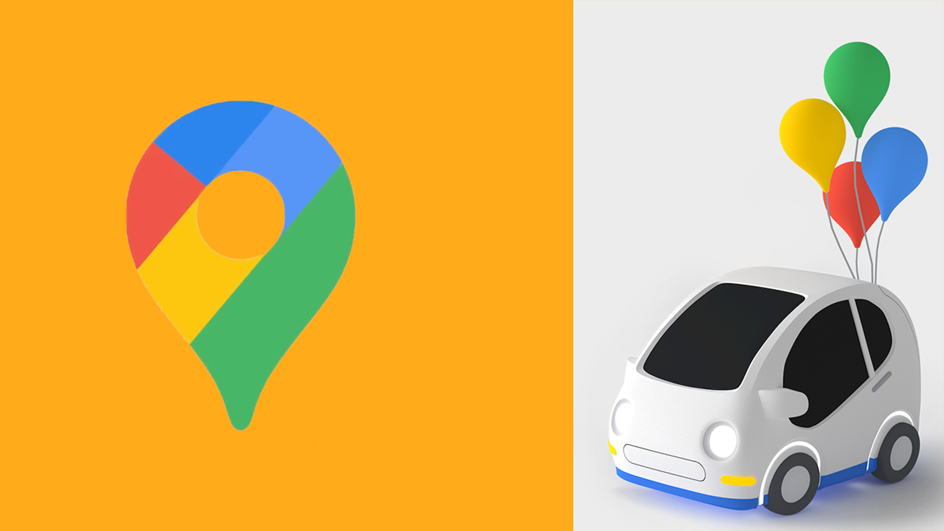 Google Maps new logo and car icon 2020