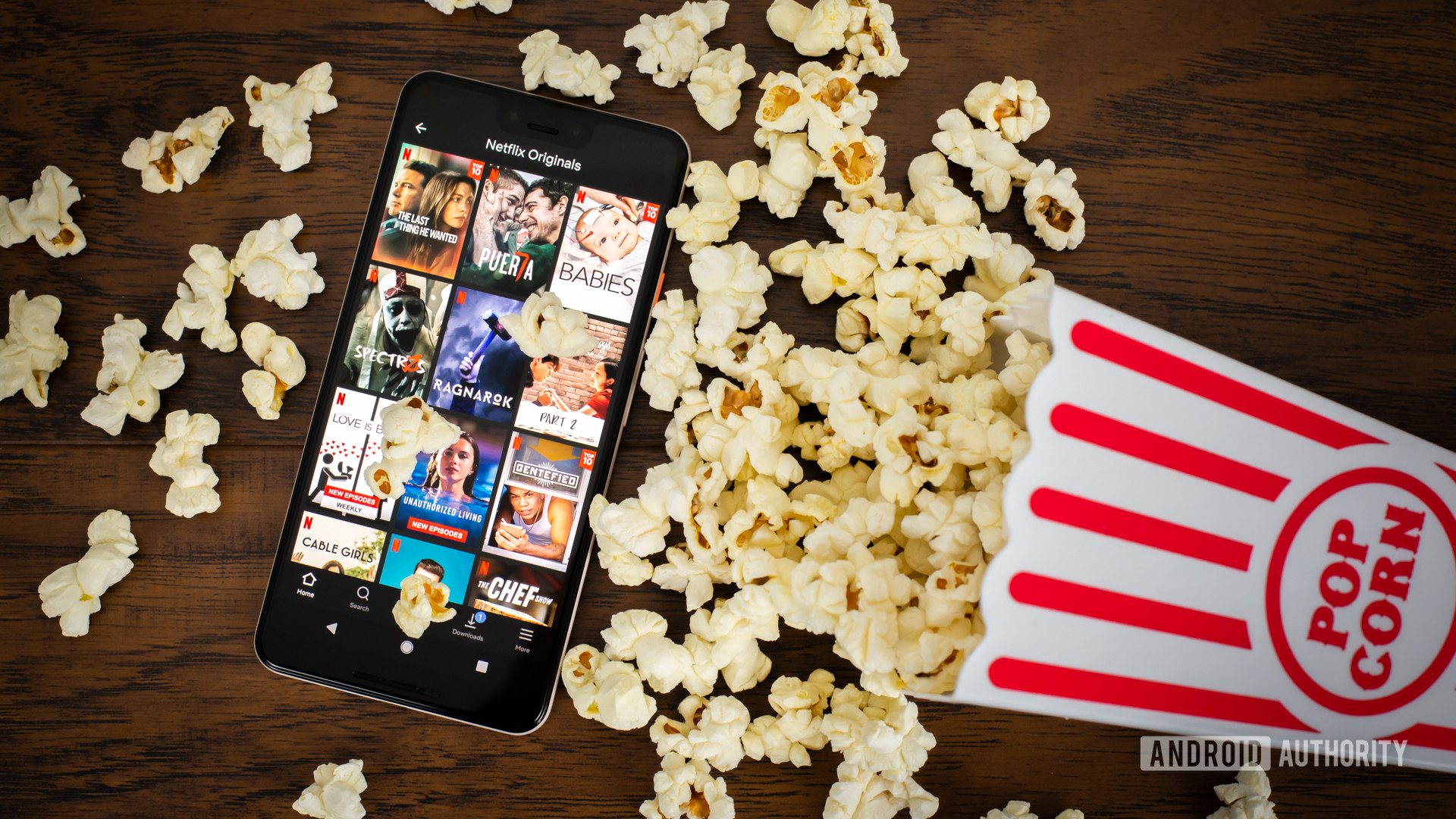 Netflix Originals next to popcorn — best netflix original movies