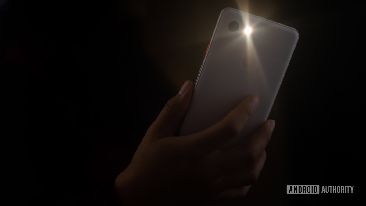 Smartphone flashlight on stock photo 1 - Photography tips. 