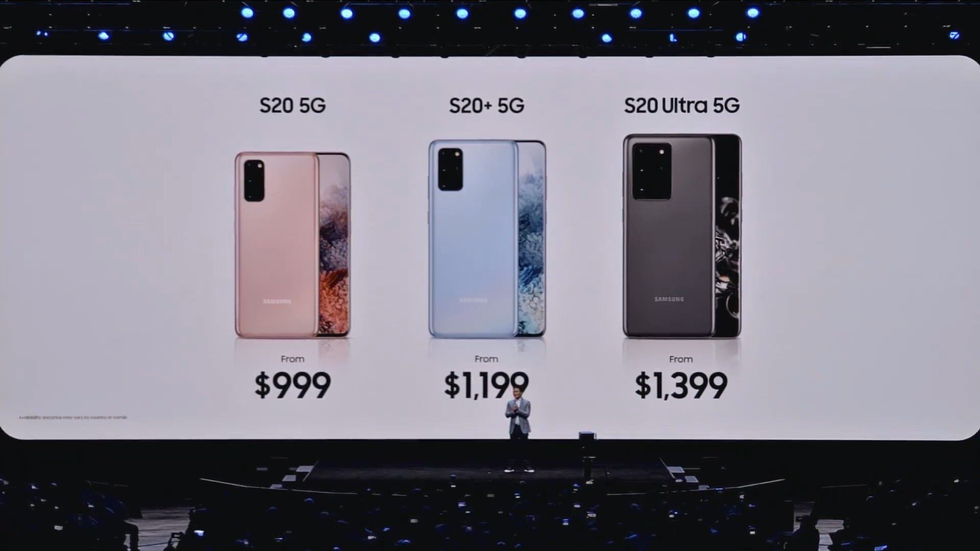galaxy s20 pricing Samsung Unpacked 2020