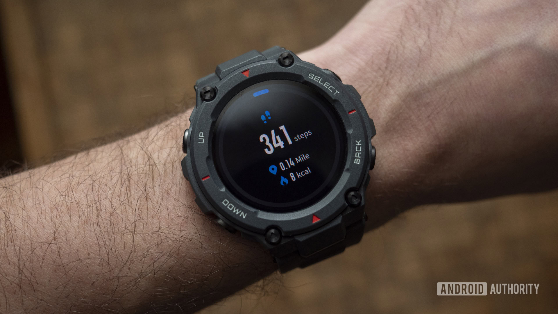 huami amazfit t rex review step count on wrist