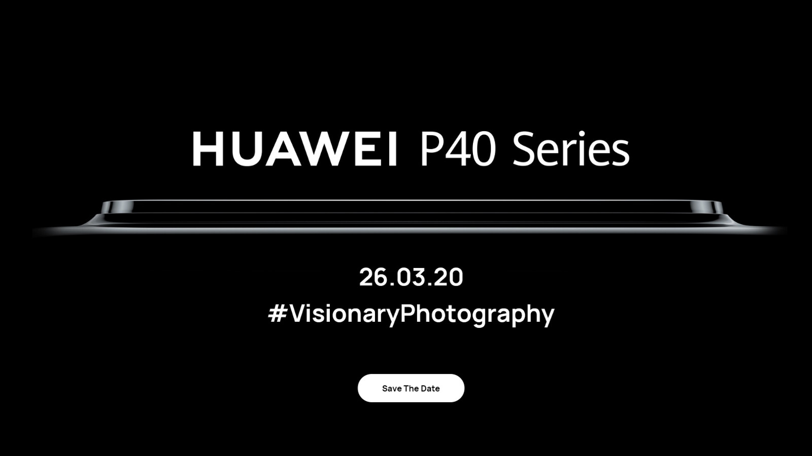 The HUAWEI P40 series teaser banner.