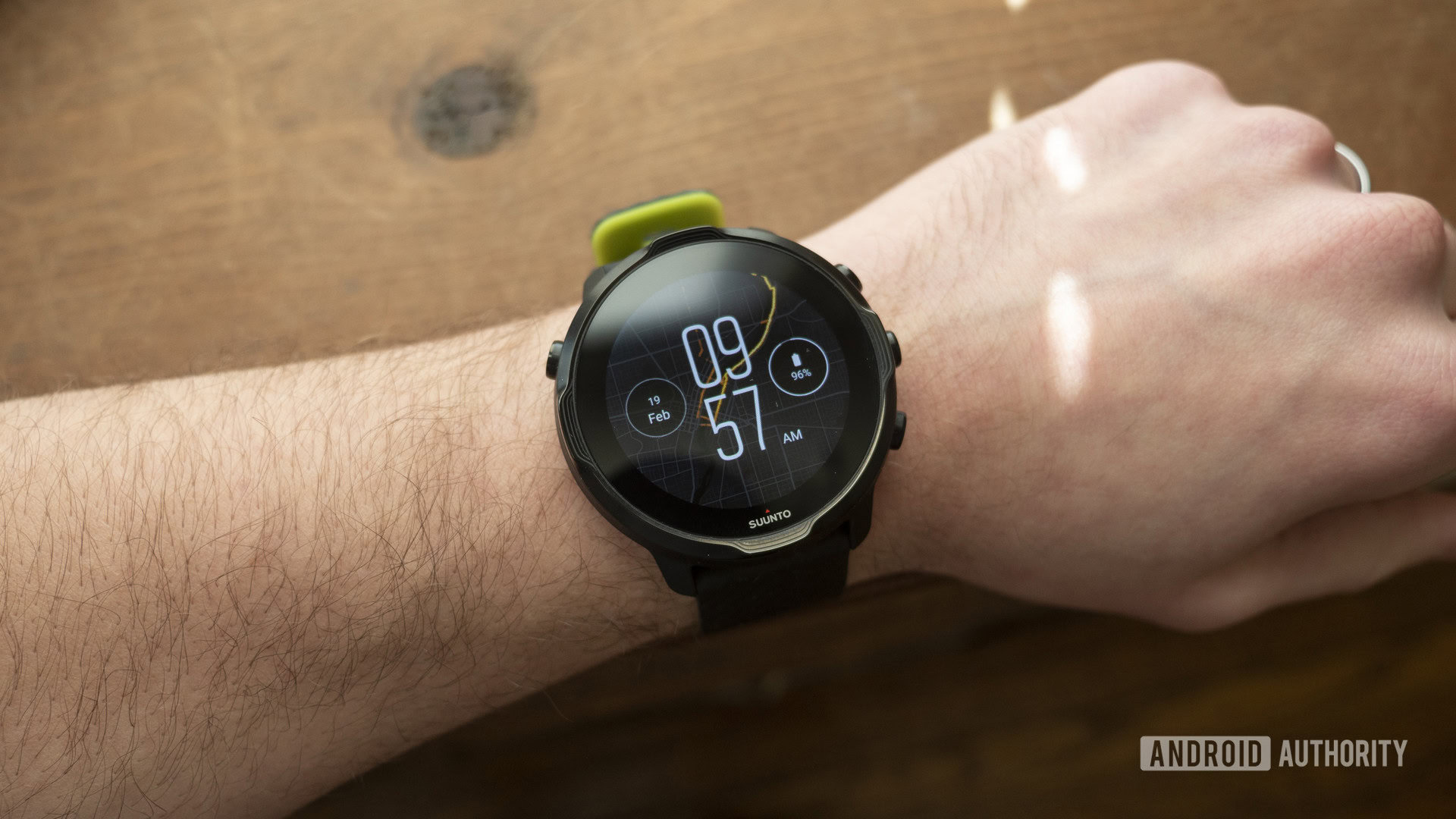 suunto 7 review display watch face on wrist 1