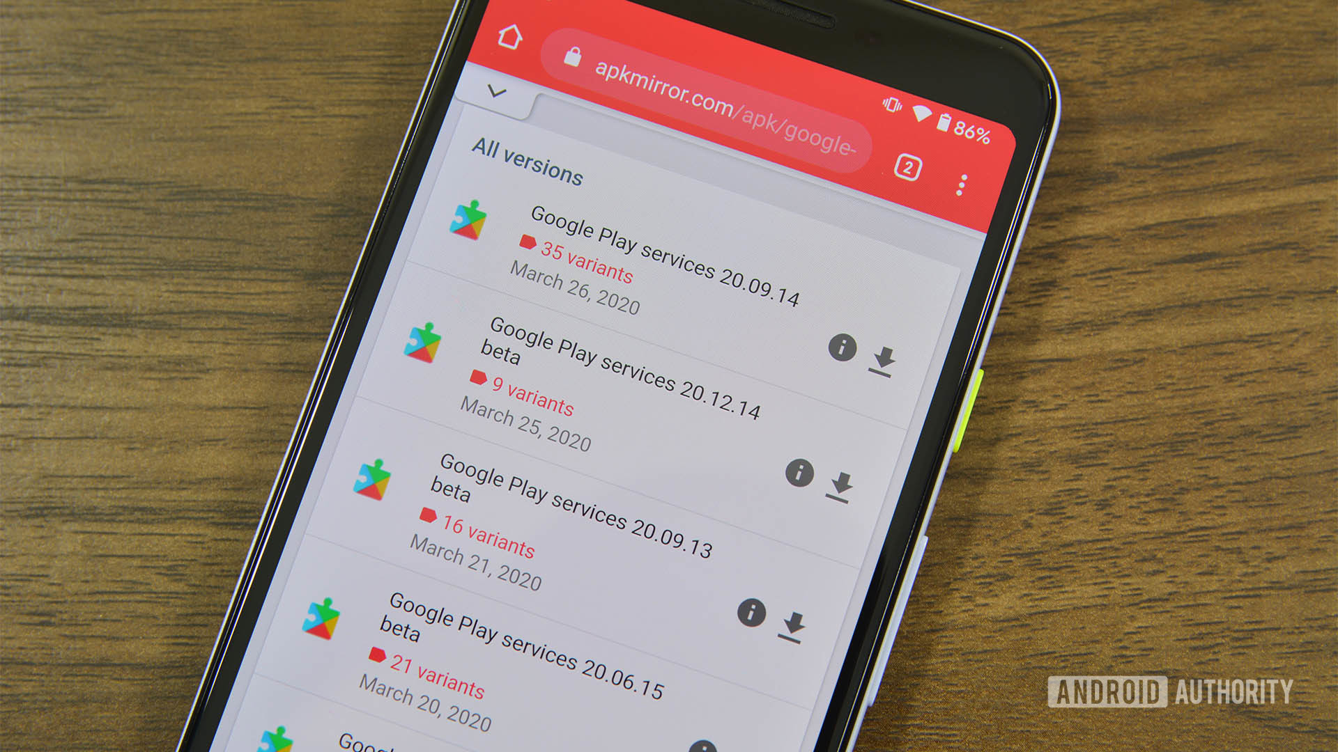 APKMirror Google Play Services