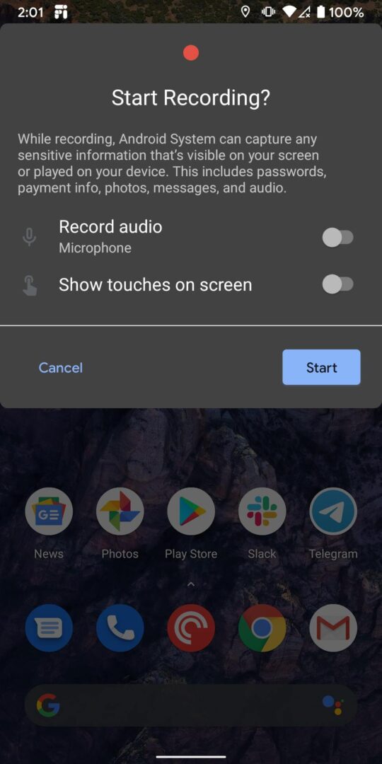 Native screen recorder is vastly improved in Android 11 Developer ...