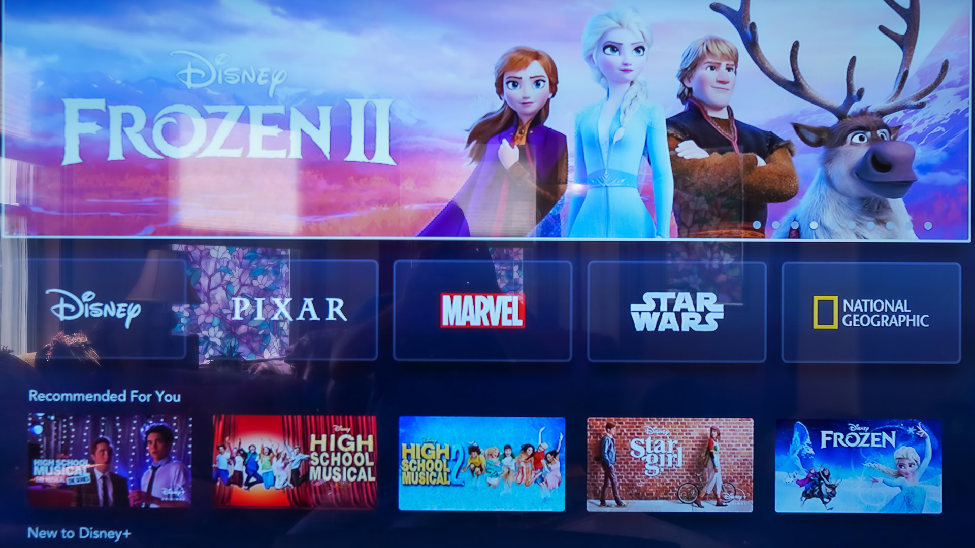 Disney Plus on Apple TV home screen