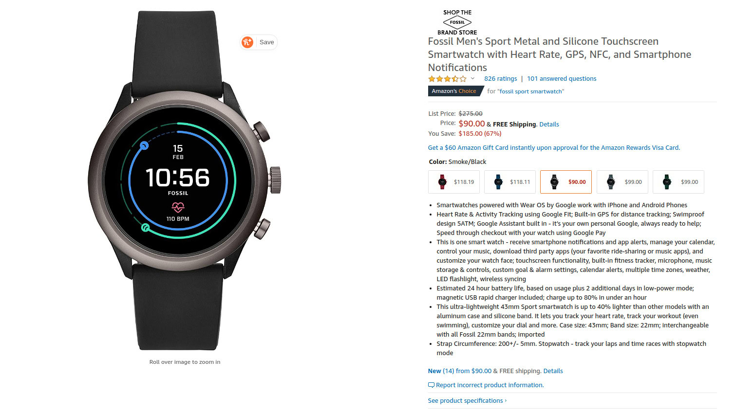 Fossil Sport sale introduces new 