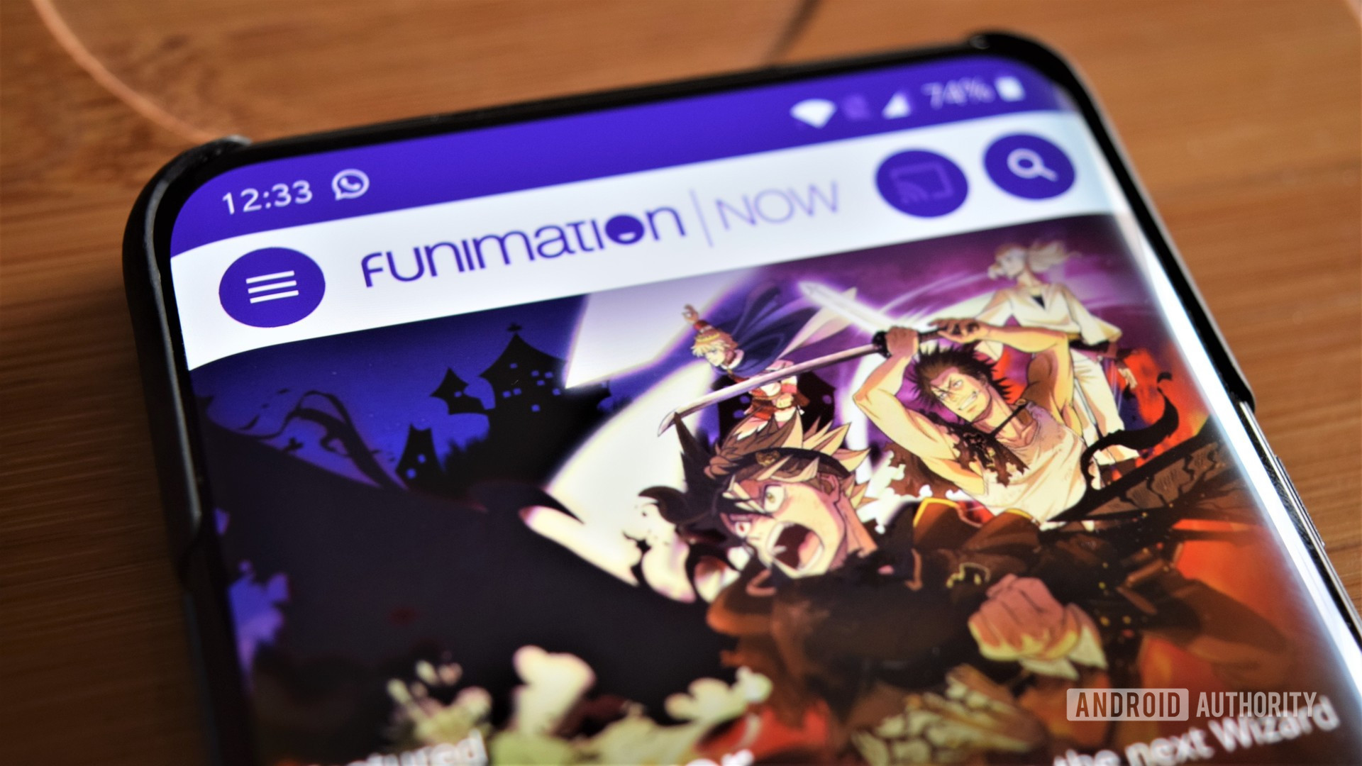 Aplikacja Androida Funimation