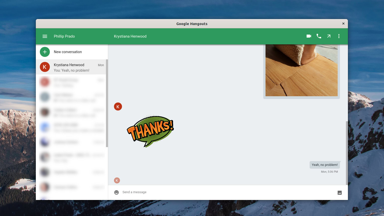 Google Hangouts Google Chrome extension