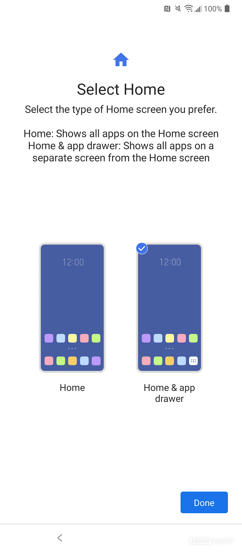 LG V60 UI home screen options
