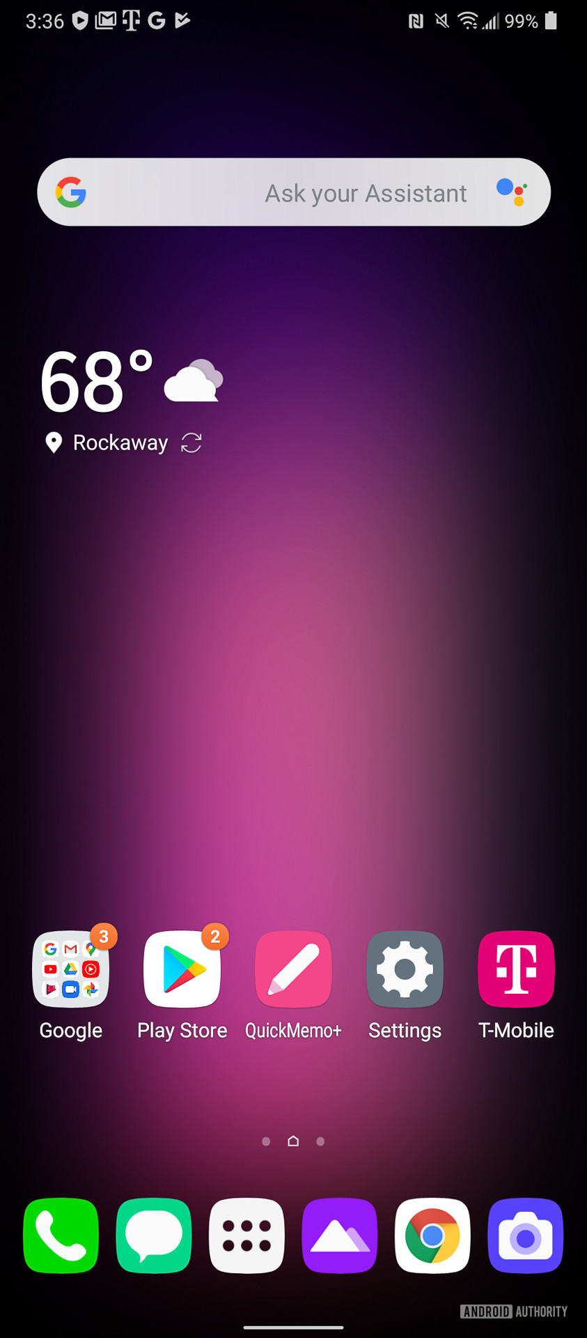 LG V60 UI home screen