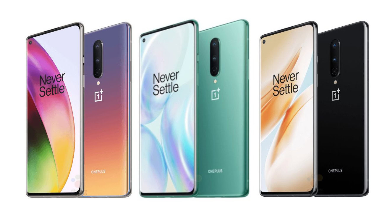 OnePlus 8 interstellar green black colorways