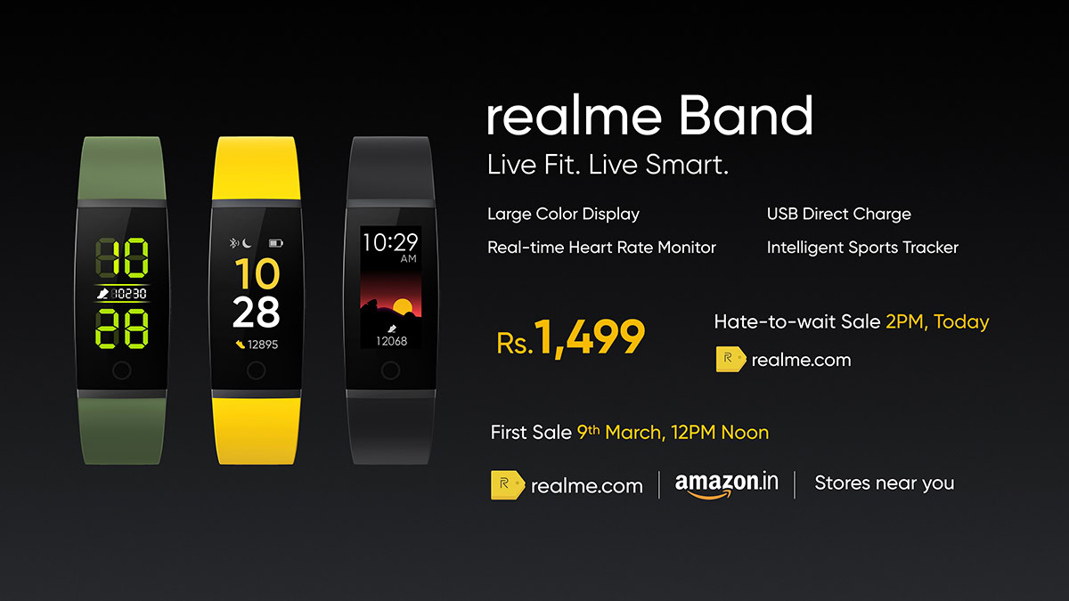 A look at the realme Band.