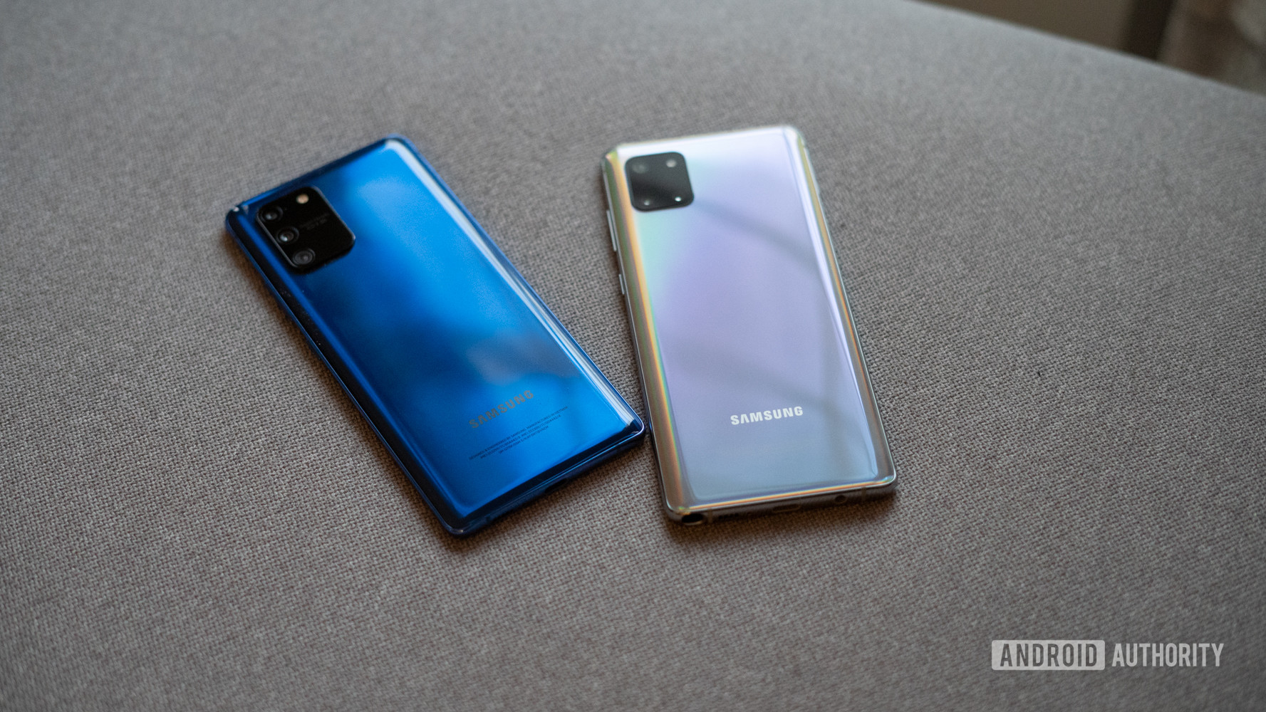 Samsung Galaxy S10 Lite vs Note 10 Lite rear profile