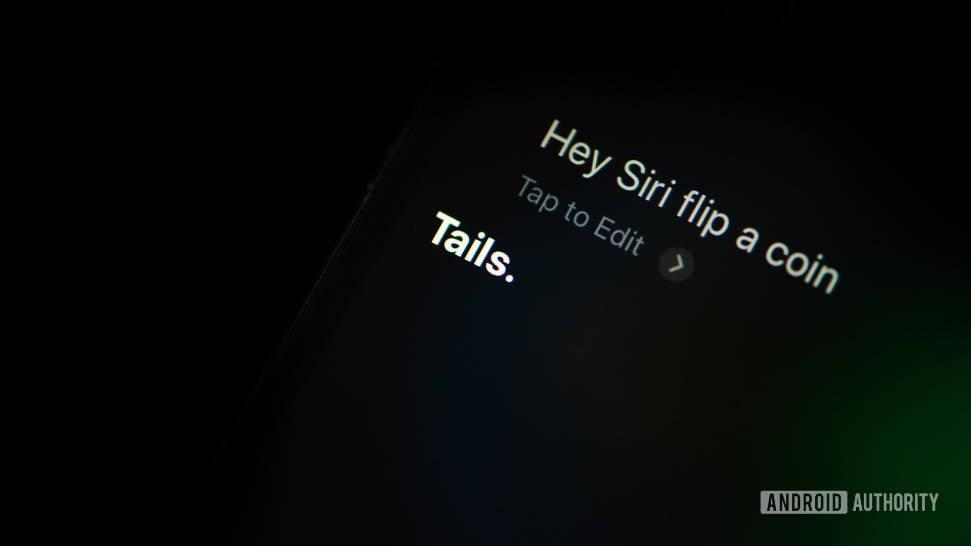 Siri command flip a coin