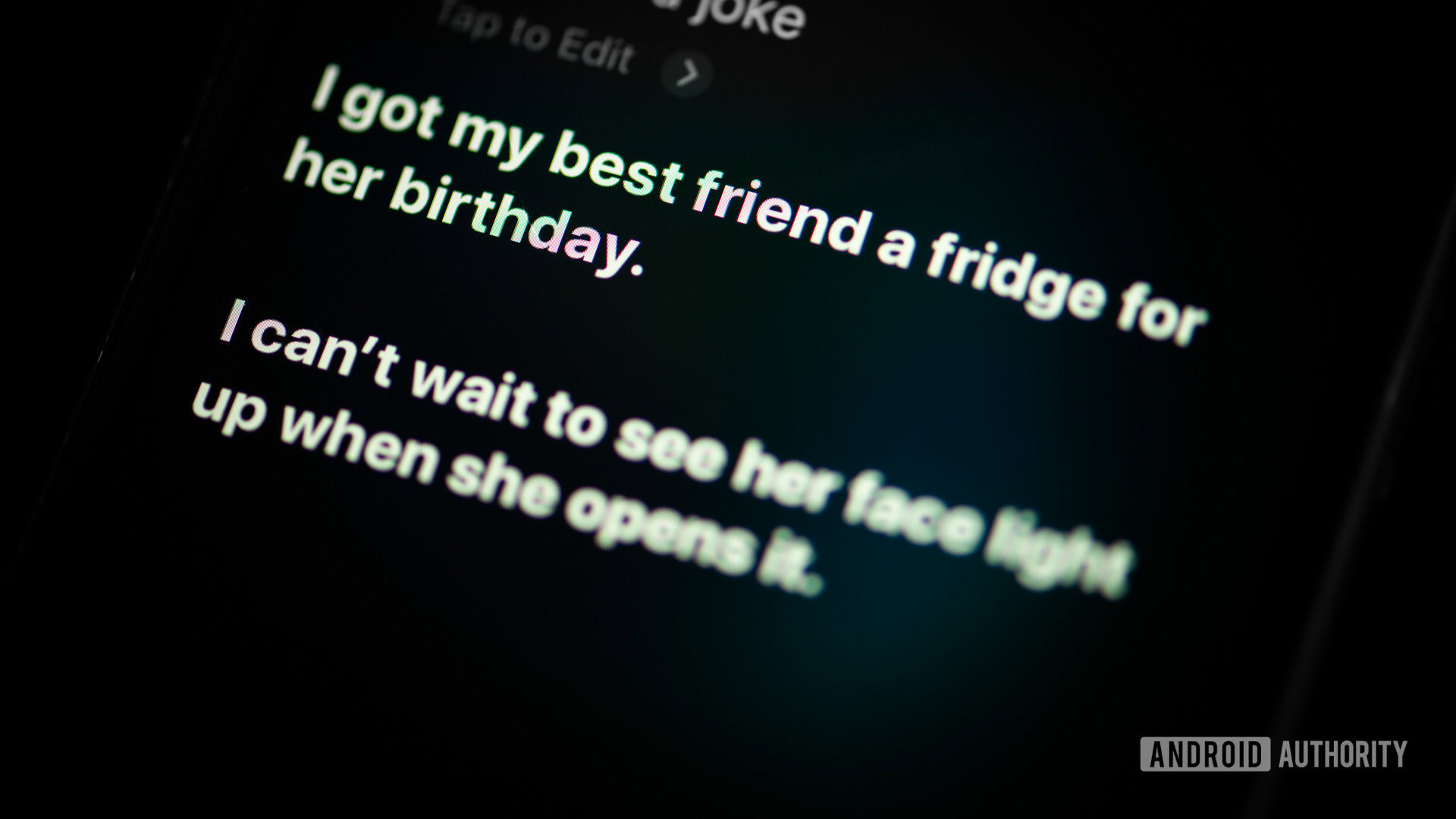 Siri command tell me a joke