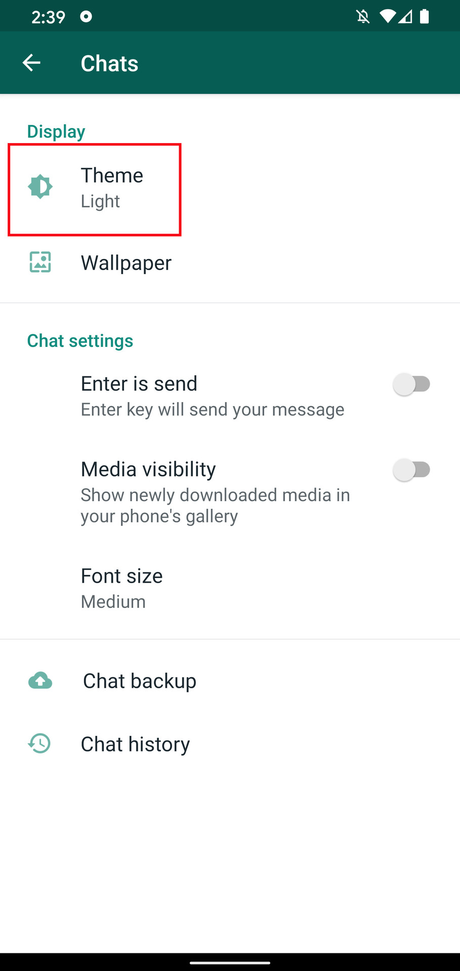 Whatsapp dark mode 3
