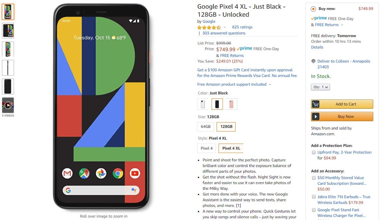 google pixel 4 xl deals