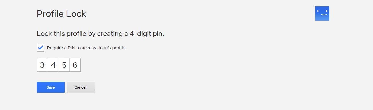 netflix pin lock
