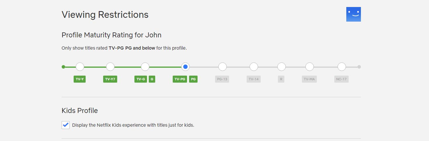 netflix viewing restrictions