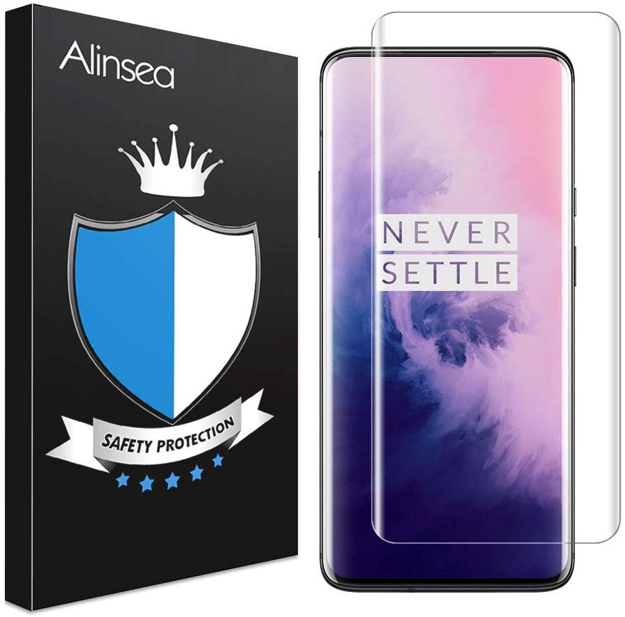 alinsea tempered glass screen protector for the OnePlus 7 Pro and OnePlus 7T Pro