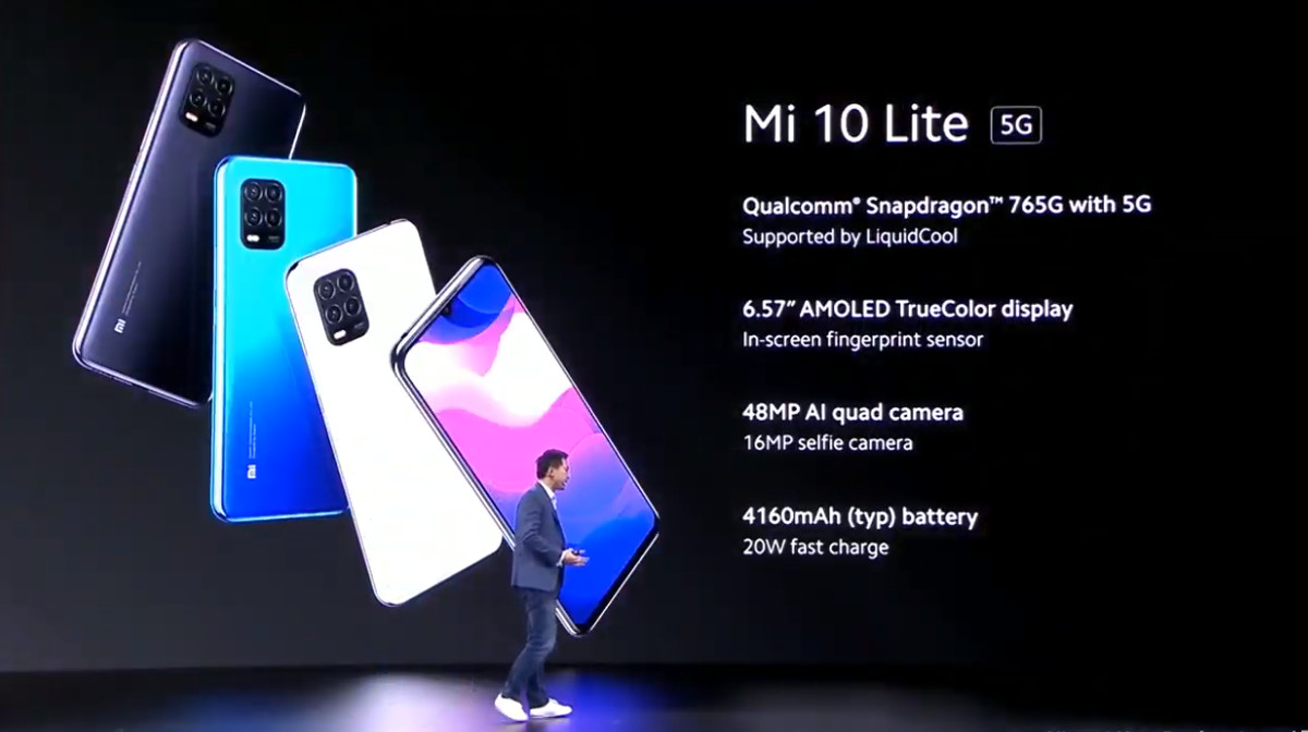 The Xiaomi Mi 10 Lite 5G.