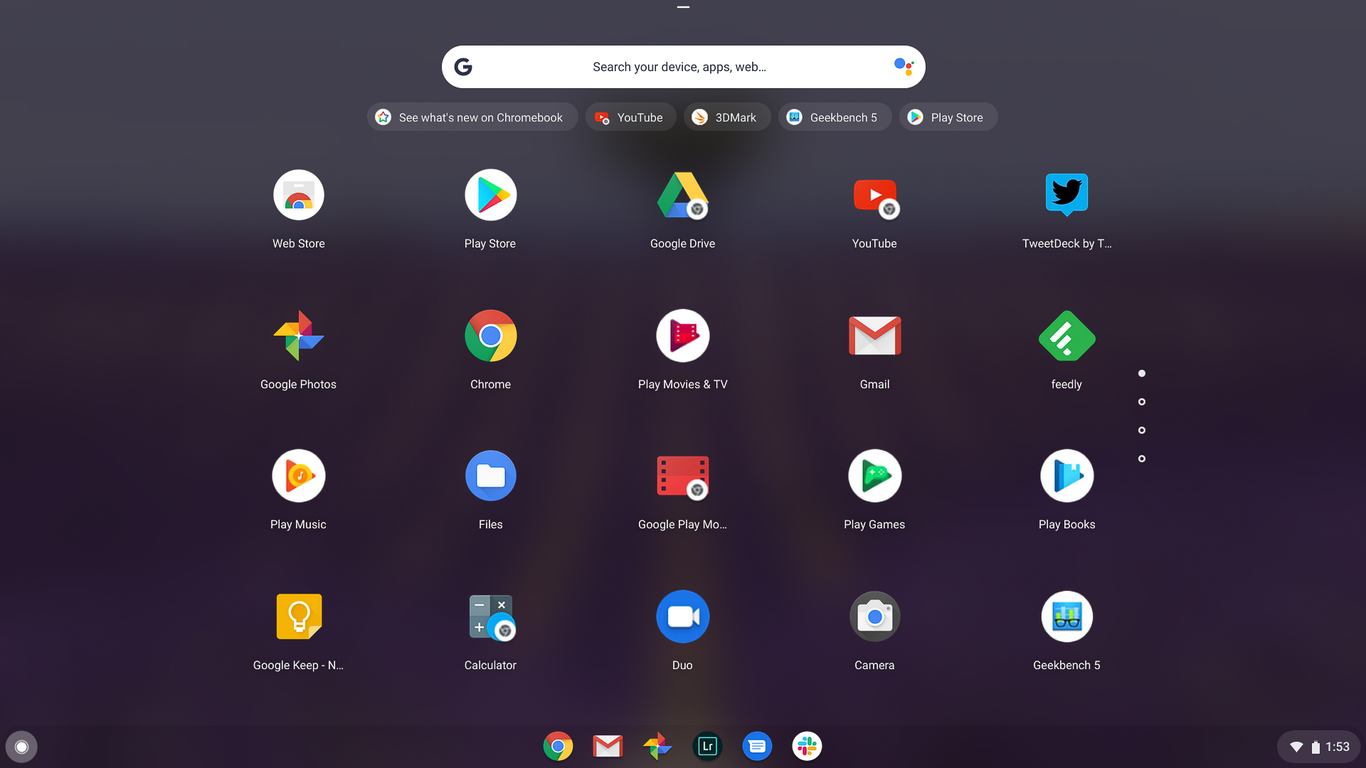 ASUS Chromebook Flip C436 review app drawer