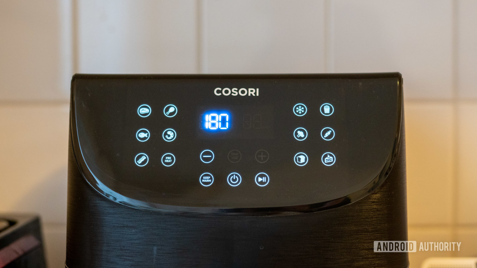 Cosori Smart Air Fryer buttons front