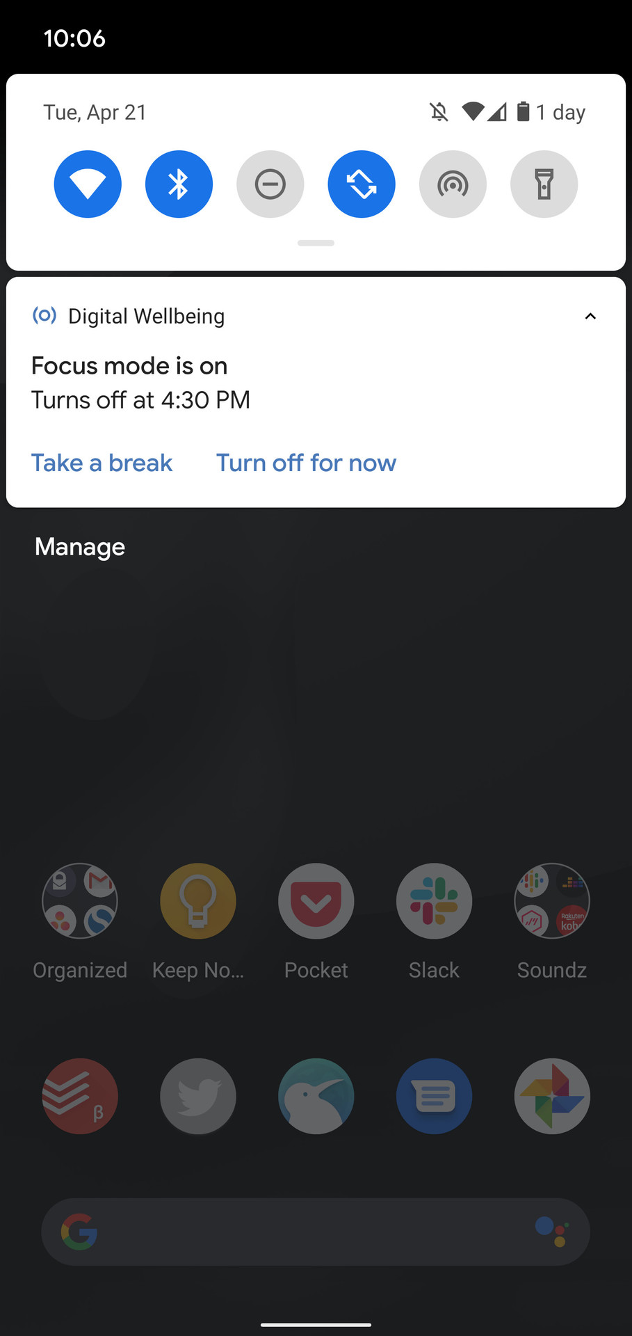 Digital Wellbeing refresh bed time mode 3