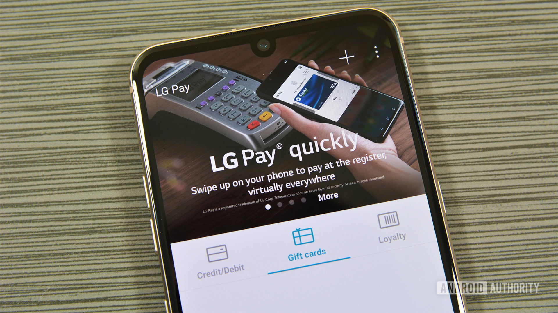 LG Pay main screen 2020