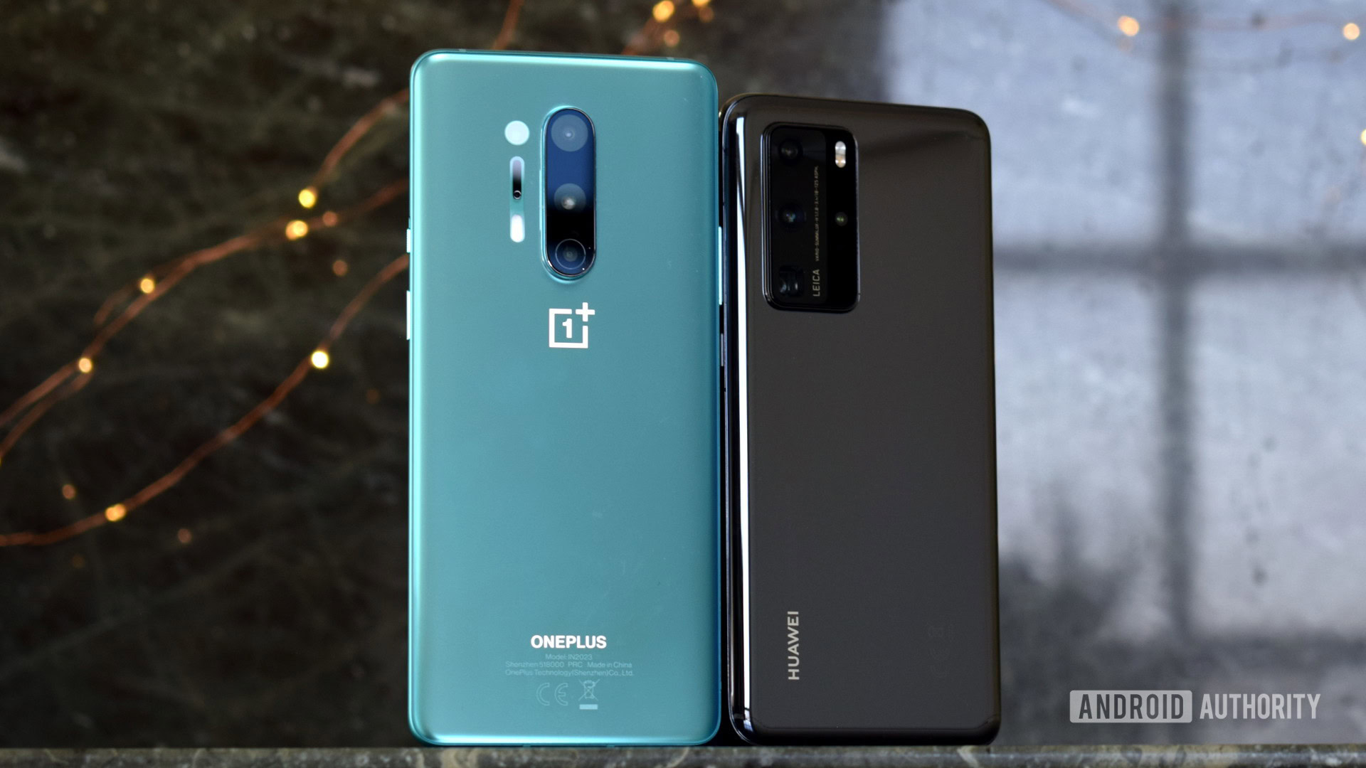 OnePlus 8 Pro vs HUAWEI P40 Pro back