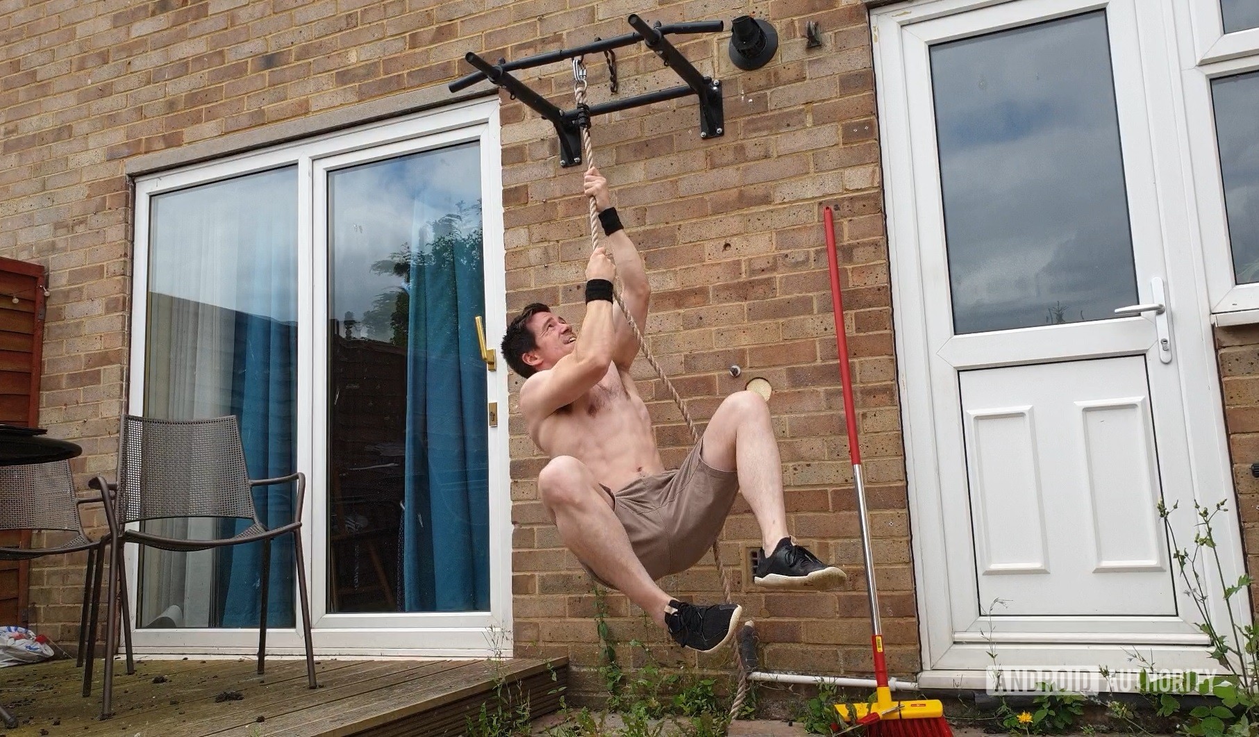 Rope Climbing in Home Gym