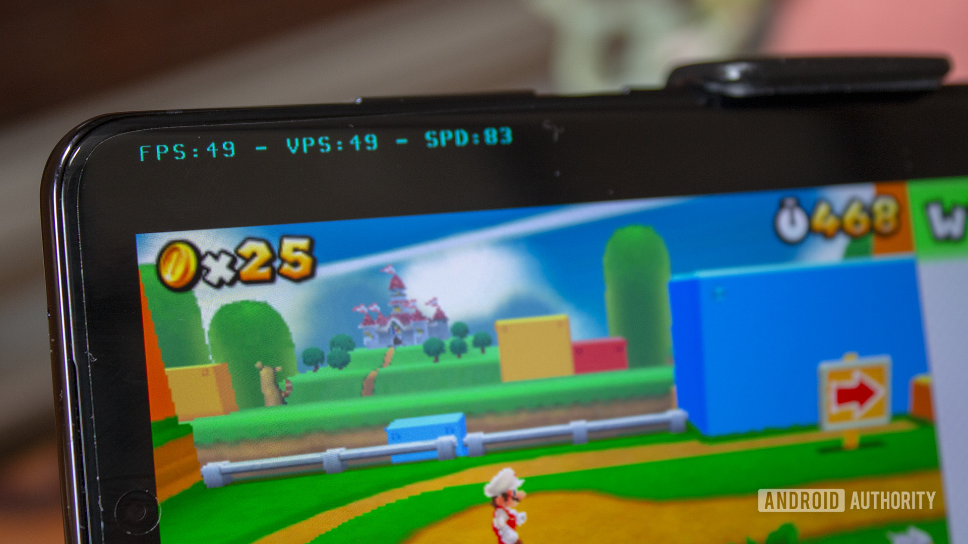 Samsung Galaxy S20 Ultra Nintendo 3DS Emulation Super Mario 3D Land FPS