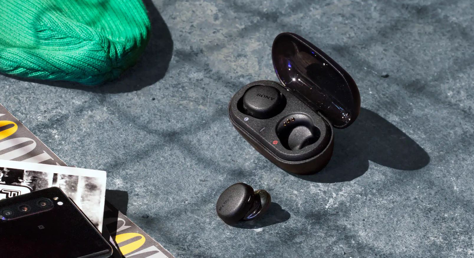 Sony WF XB700 true wireless earbuds lifestyle image