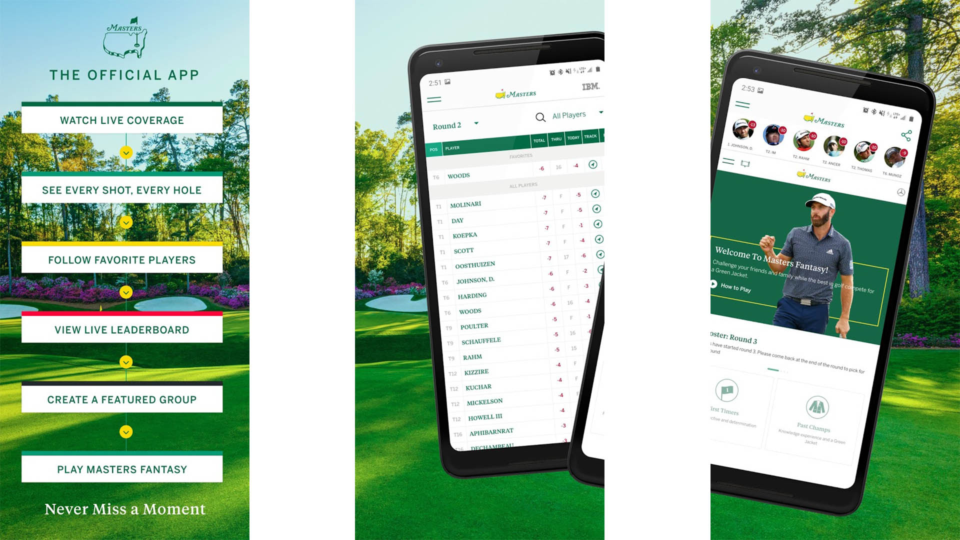 The Masters Golf Tournament screenshot 2021
