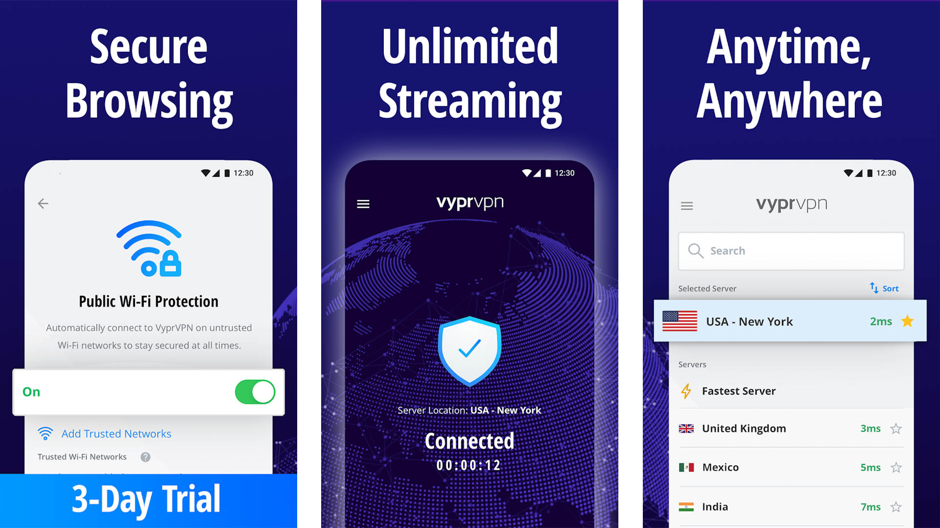 VyprVPN screenshot 2020