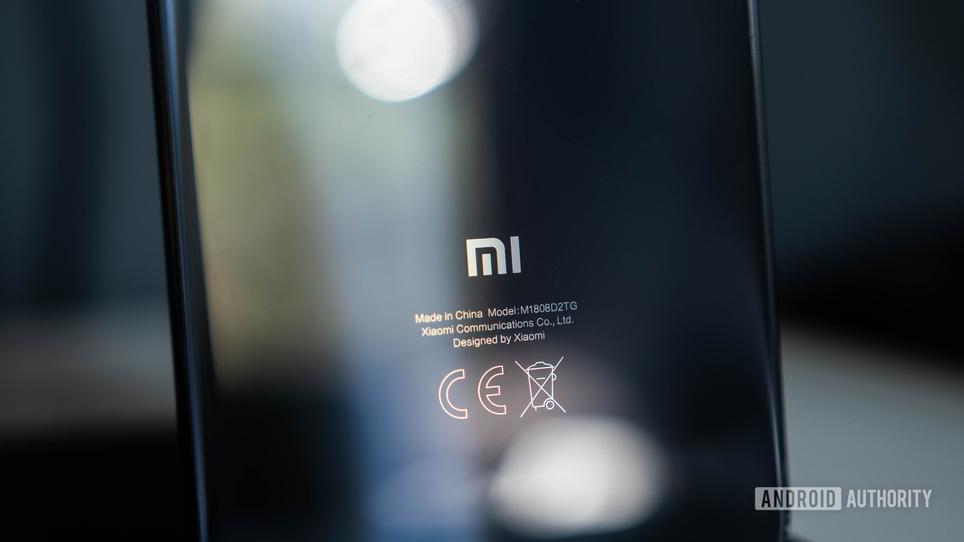 Xiaomi Logo on the back of a smartphone