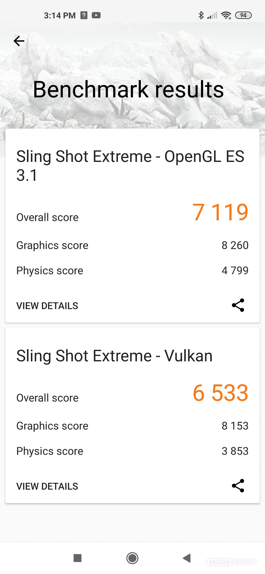 Xiaomi Mi 10 Pro 3DMark scores