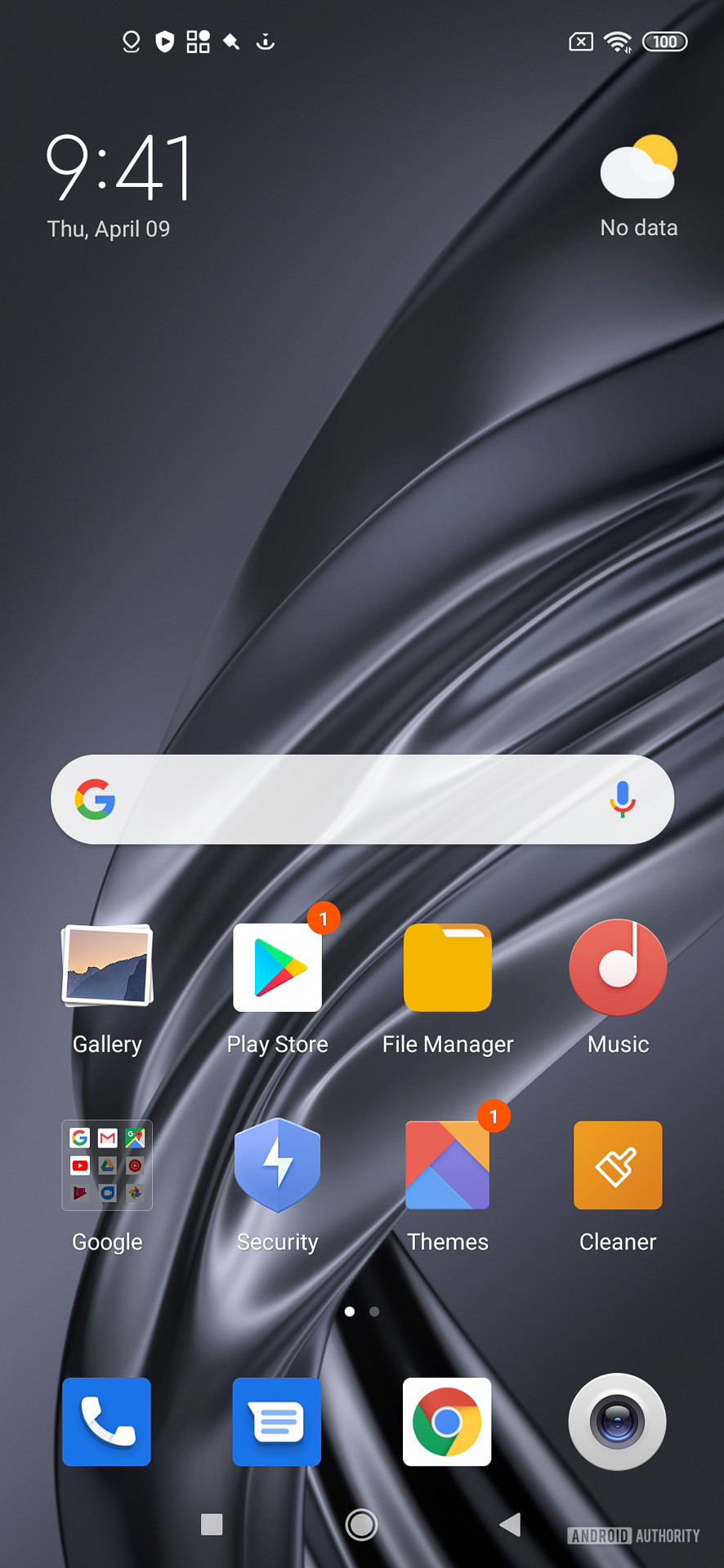 Xiaomi Mi 10 Pro MIUI 11 home screen