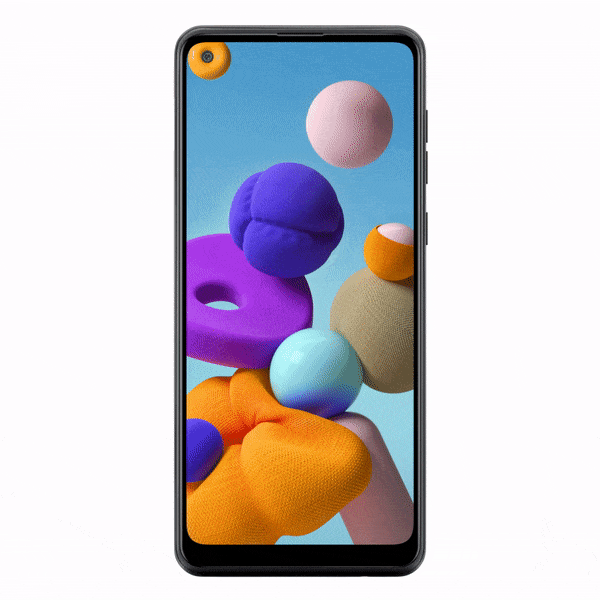 The Samsung Galaxy A21 360 degree render posted by Evan Blass.
