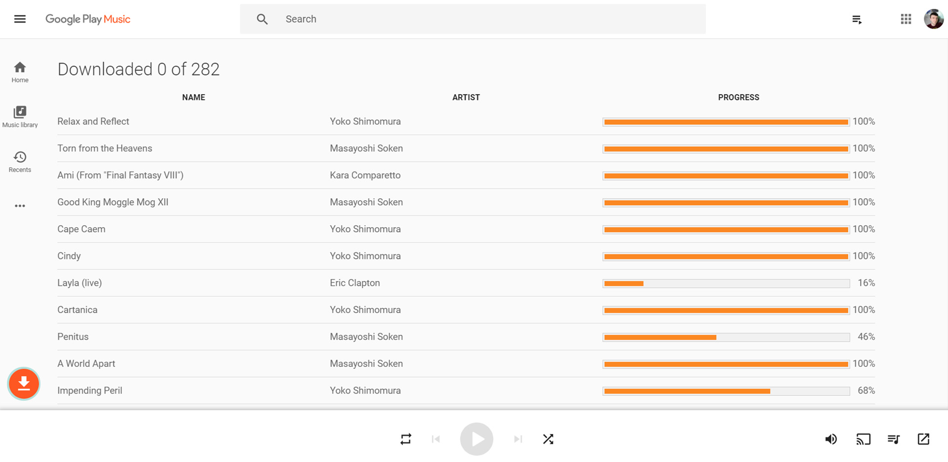 Google Play Music Downloads Library 1