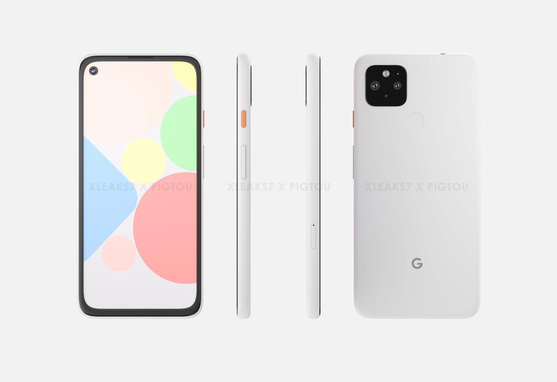 Google Pixel 4a XL front back sides 2048x2048