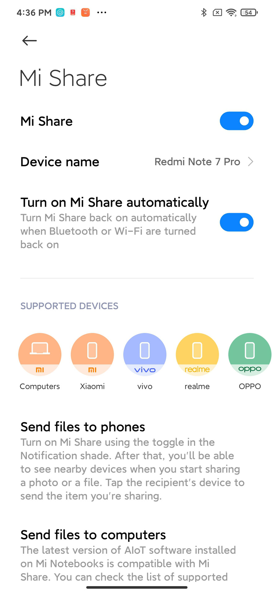 Mi Share MIUI 12