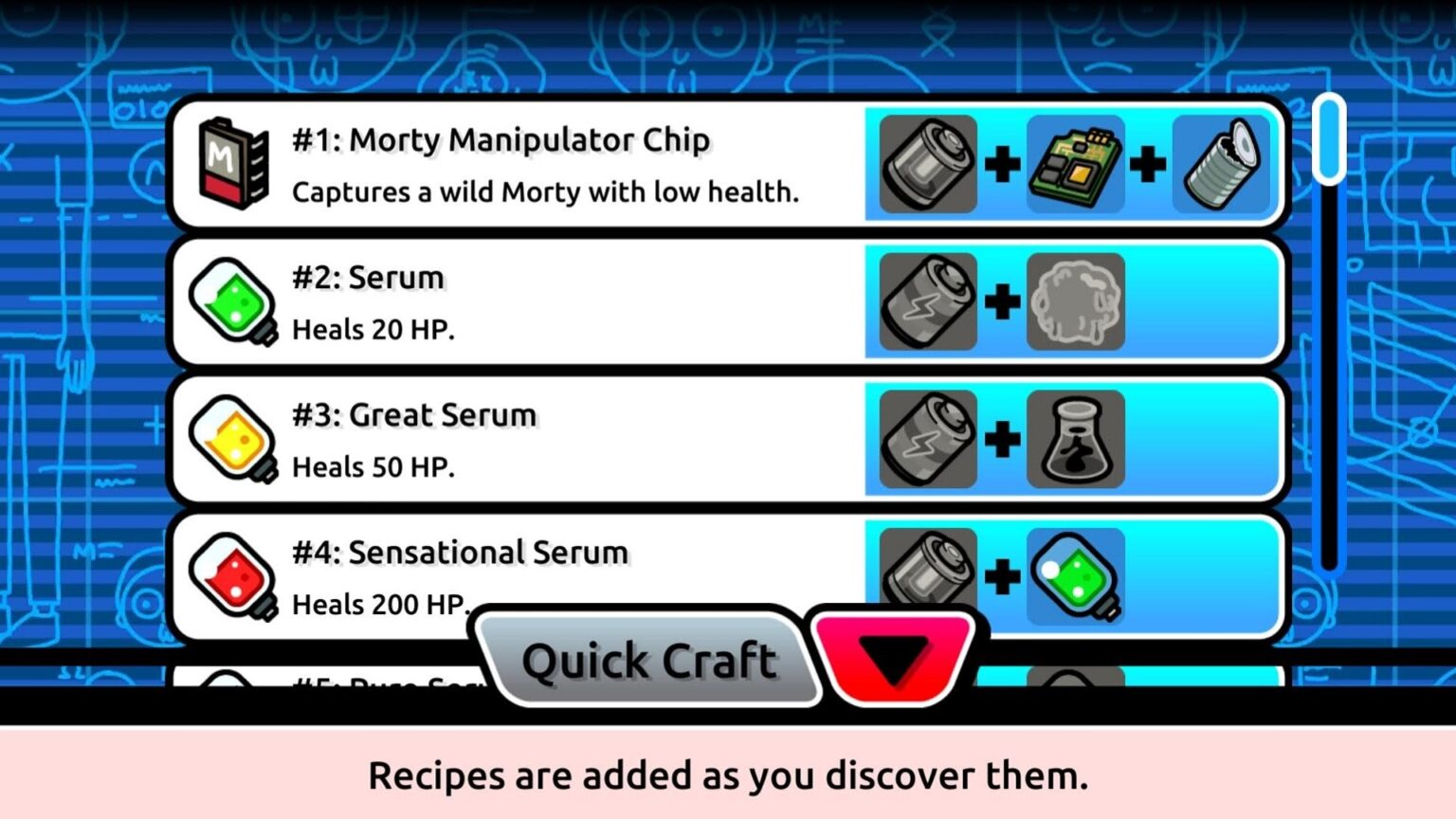 Pocket Mortys recipes: Full recipe list and crafting guide - Android ...