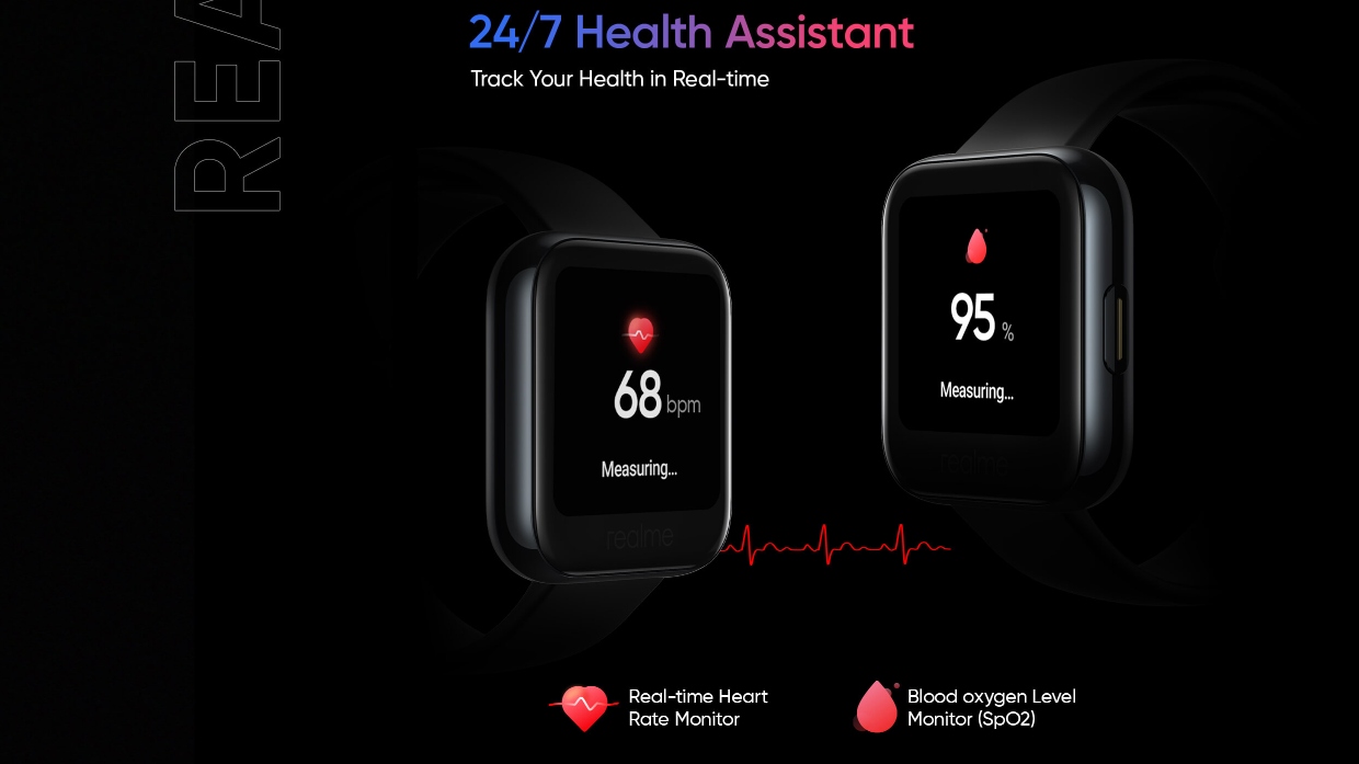 realme Watch Heart Rate Monitoring