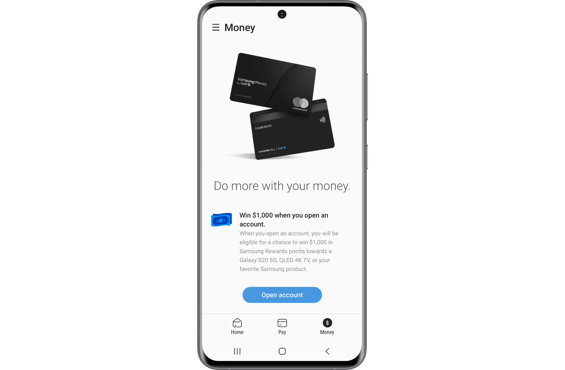 Samsung Debit Card Payment Tab On Samsung Pay