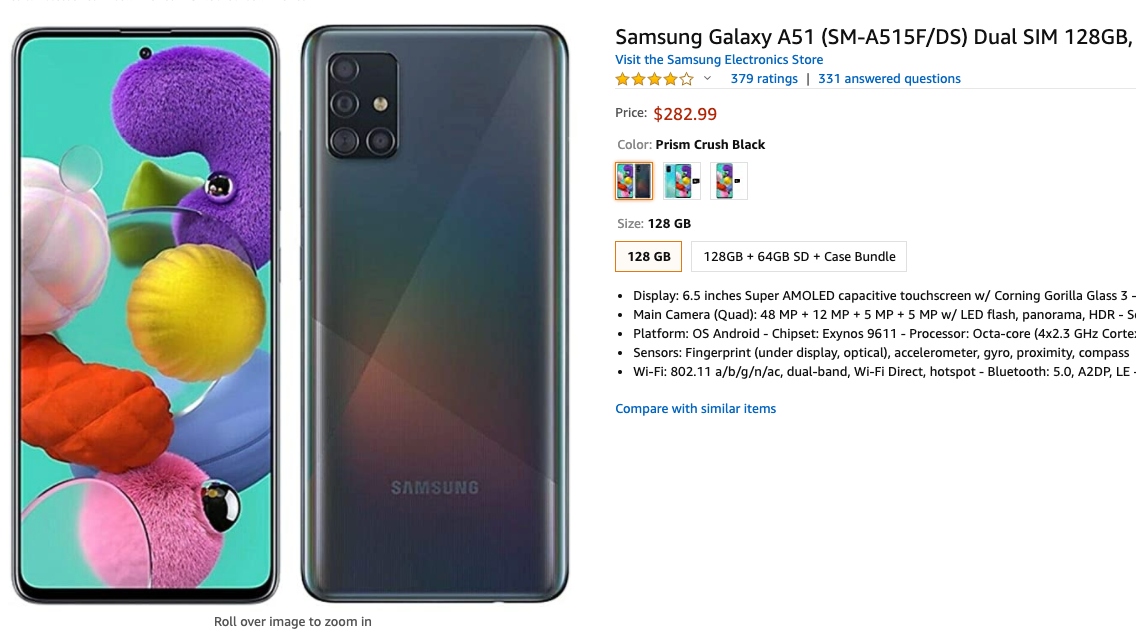 Samsung Galaxy A51 Deal