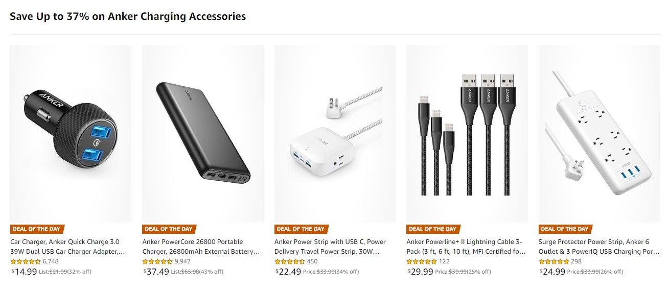 anker charging deal of the day
